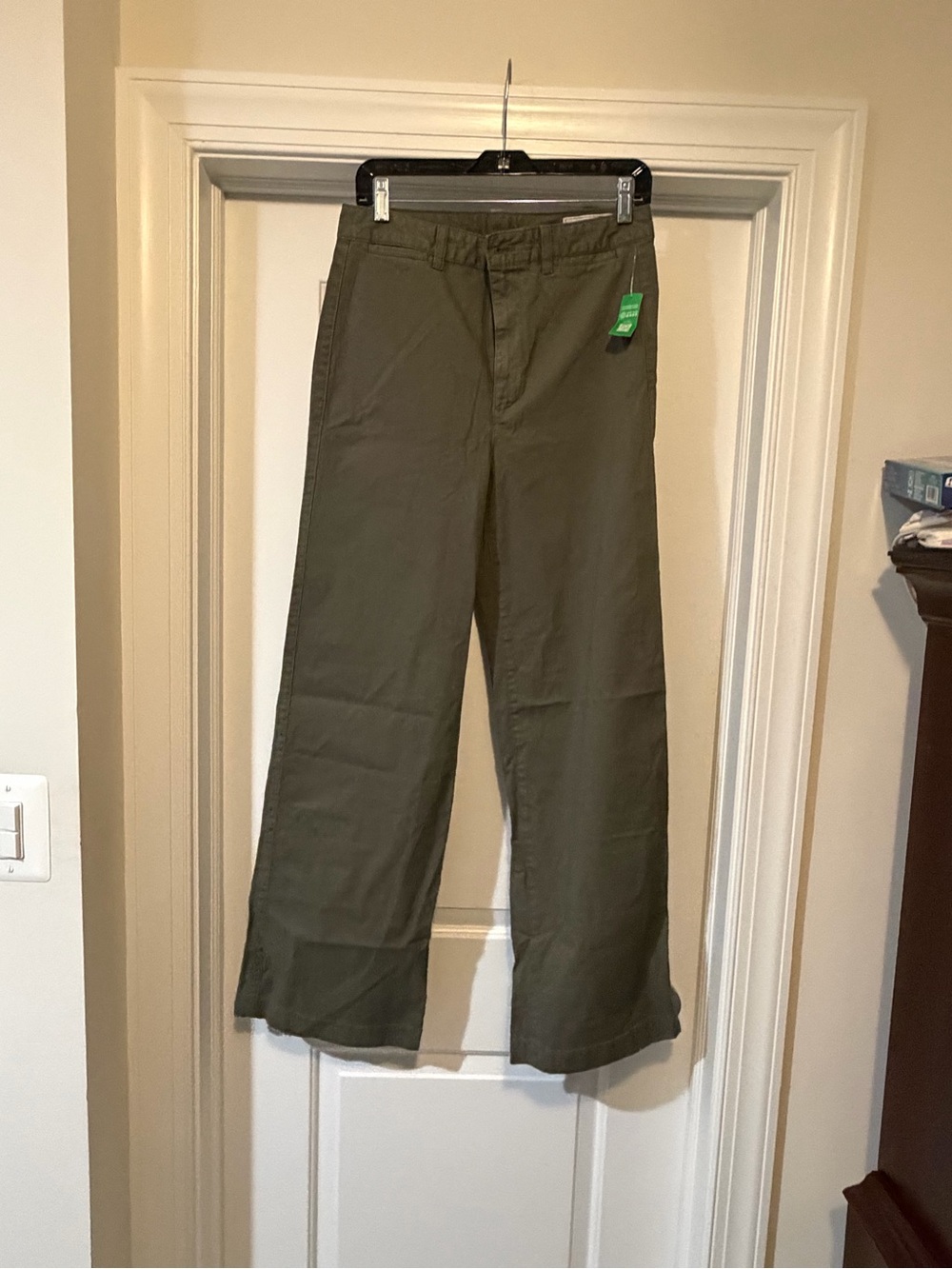 GAP Olive Green Straight-Leg Chinos